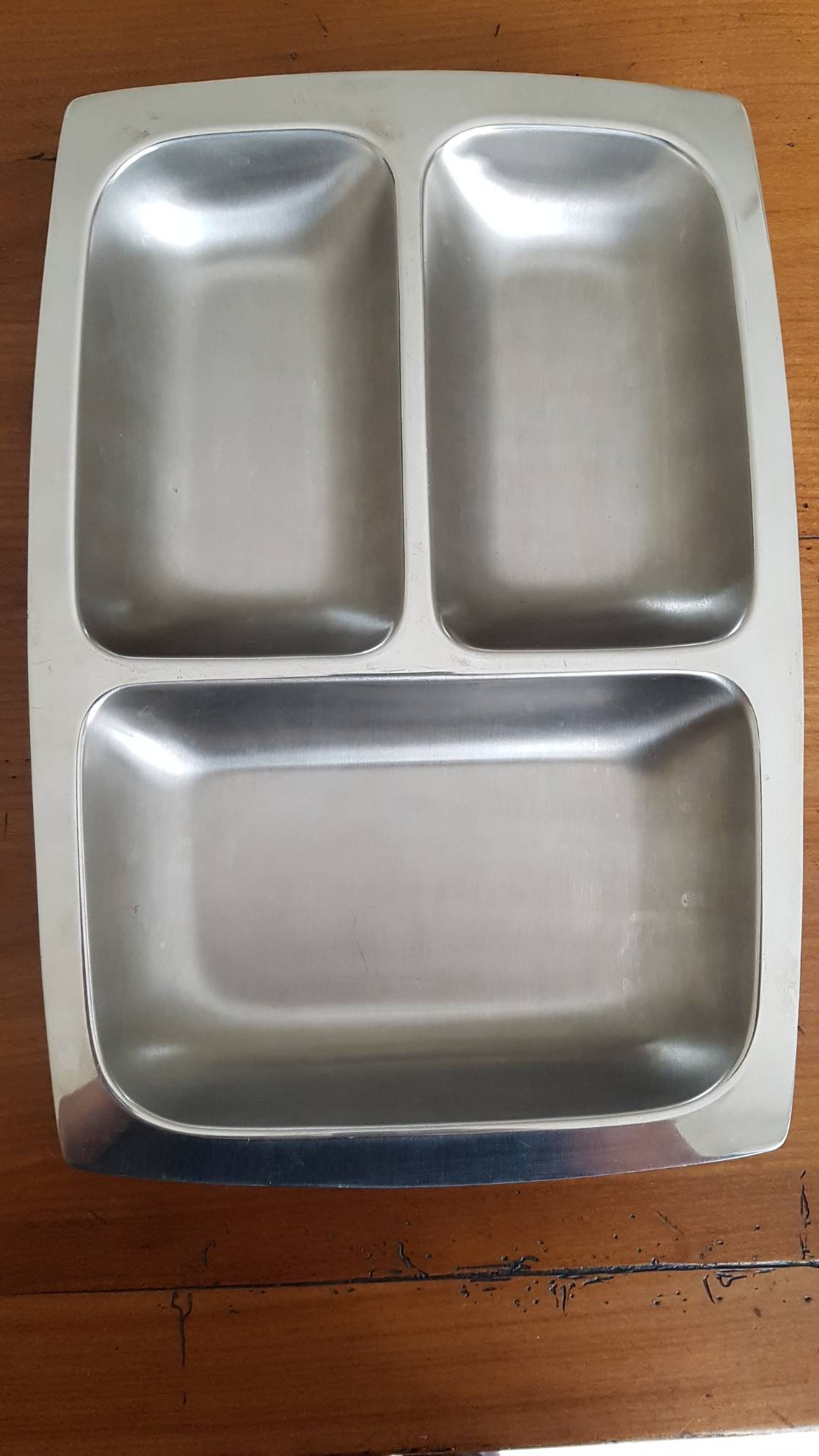 Plat inox 3 compartiments