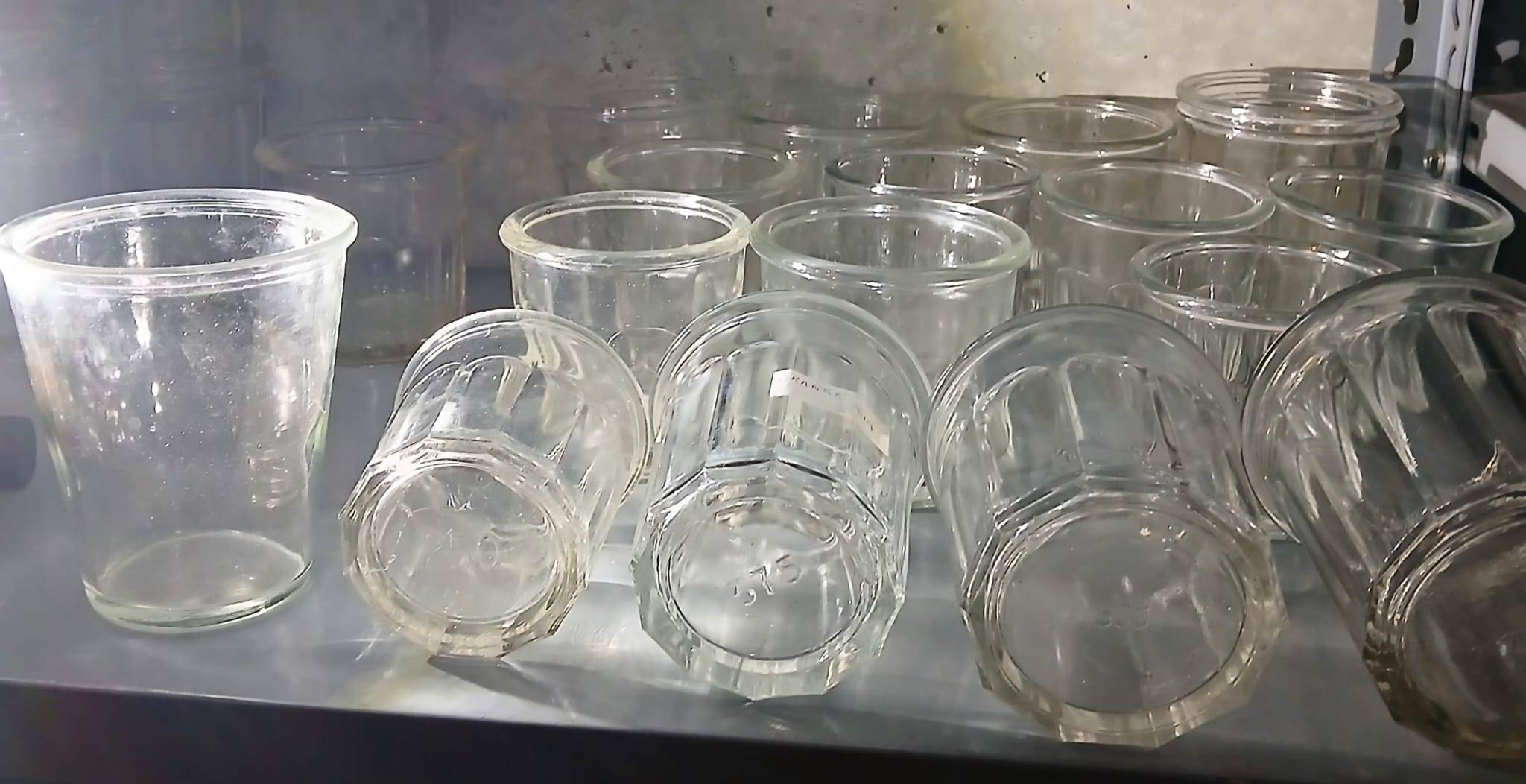 Pots à confiture anciens, vintage années 1950