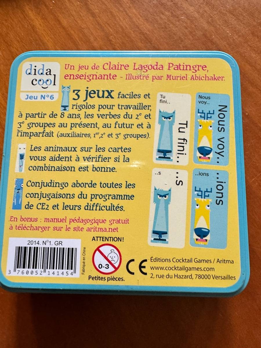 Jeu de conjugaison