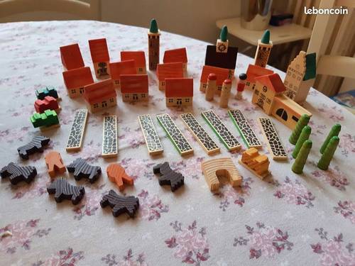 Jeu de construction en bois