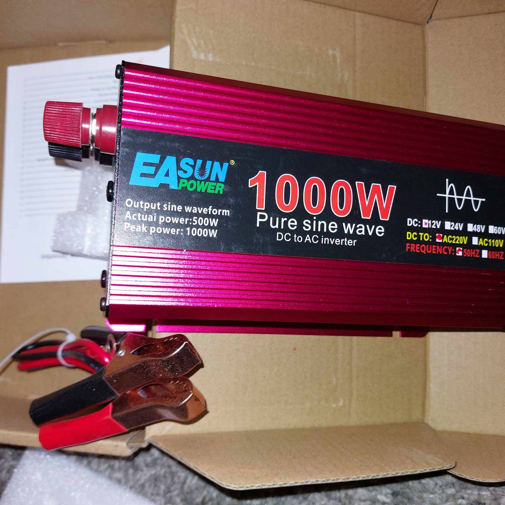Neuf - Convertisseur pur sinus 1000w crête / 500w continu