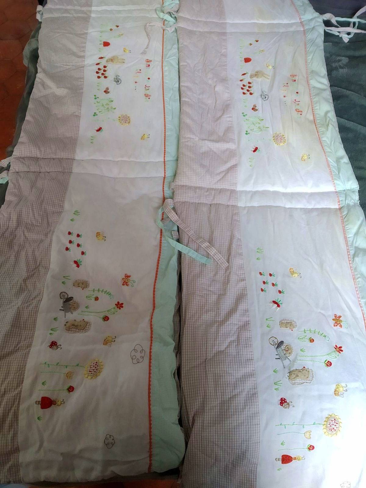 Tour de lit bébé en coton Natalys