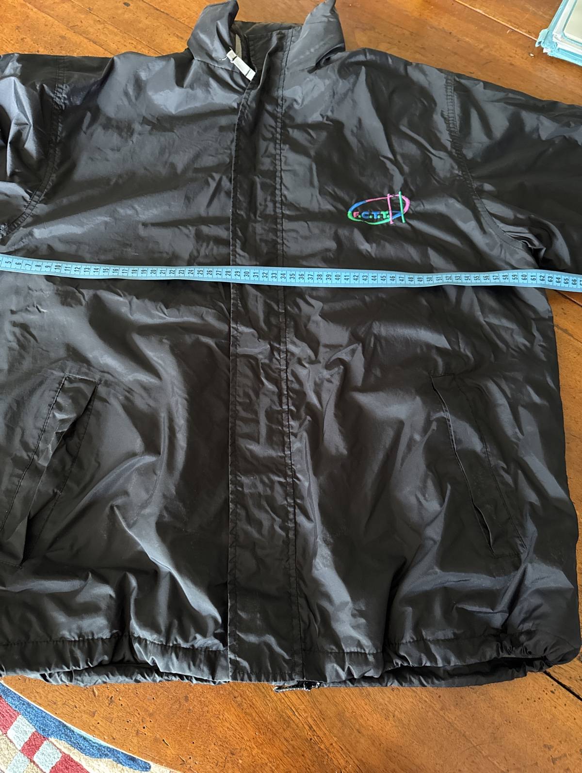 Vends coupe-vent noir doublé B&C Ocean Shore - Taille M