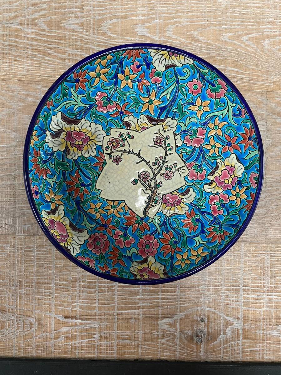Coupelle émaux de Longwy 20cm