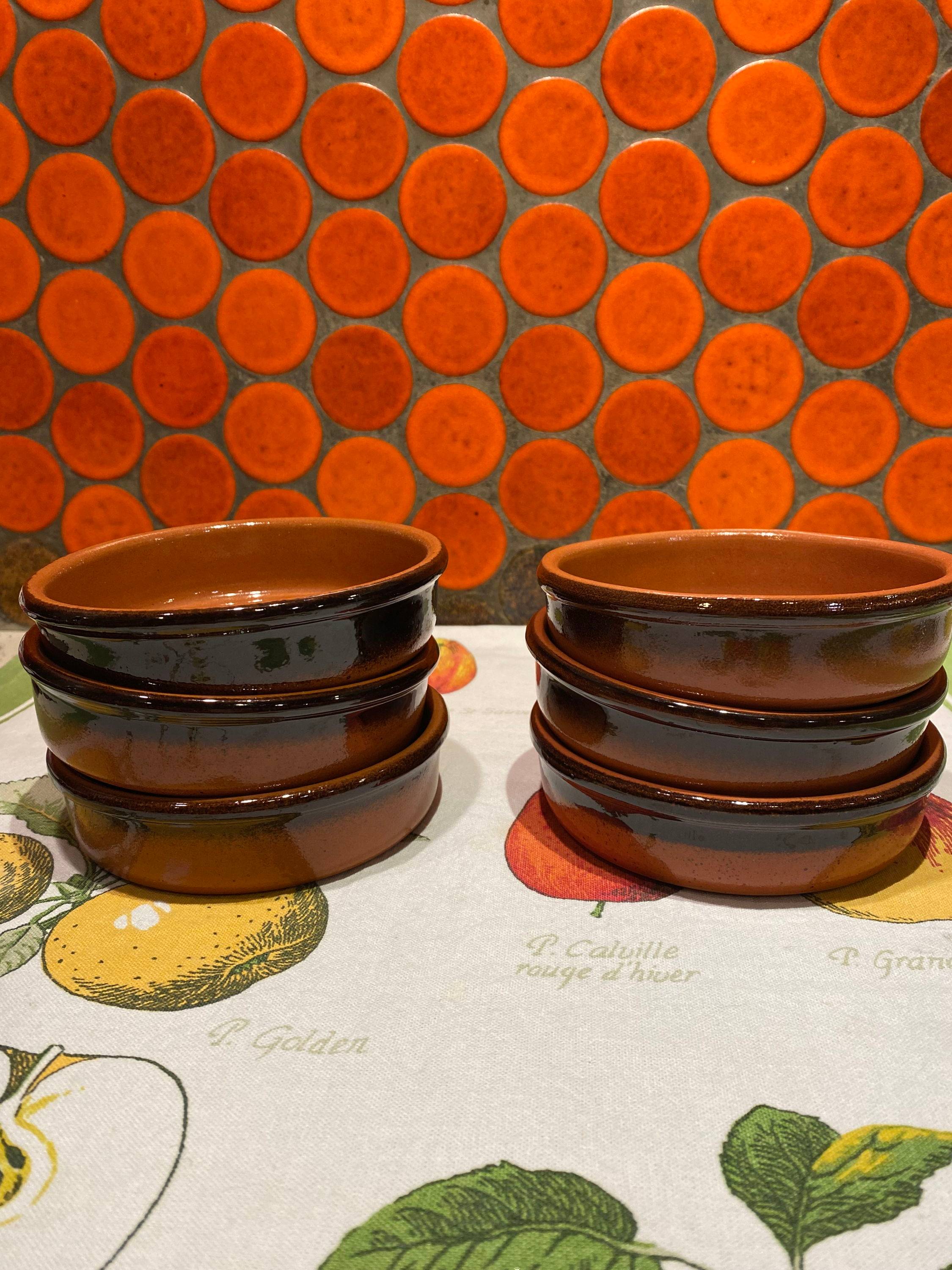 Lot de 6 coupelles en céramique émaillée