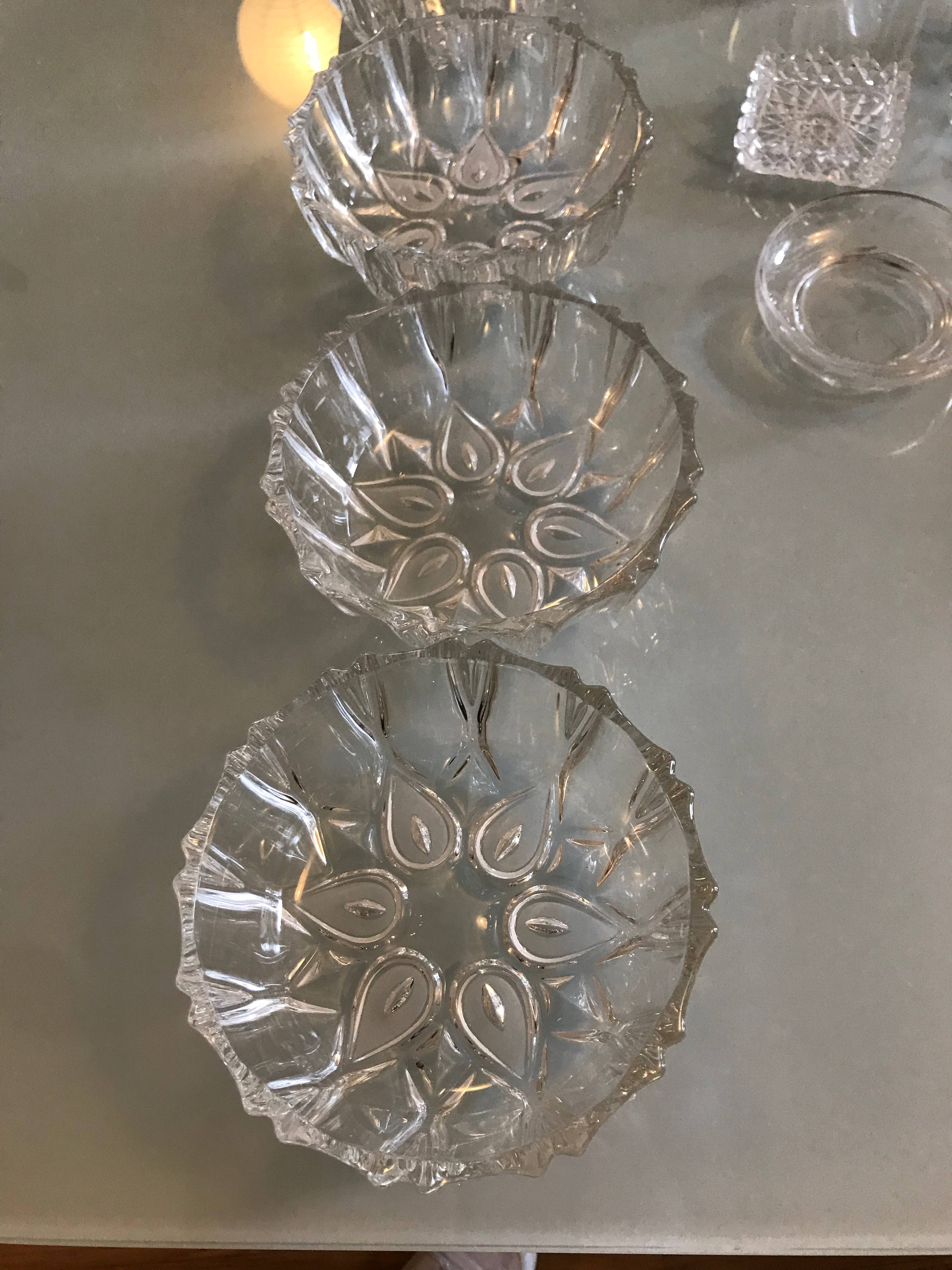 5 Coupes apéritifs ou dessert cristal