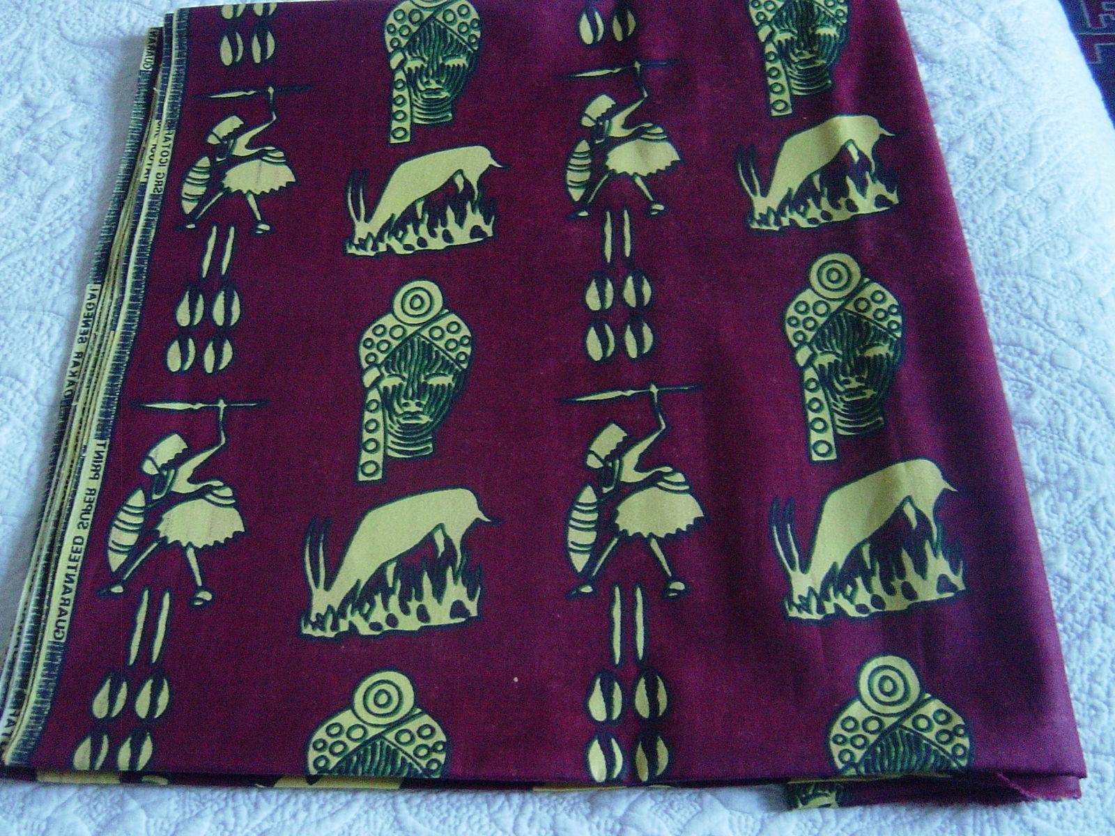 Très beau coupon de tissu africain pour nappes, coussins etc