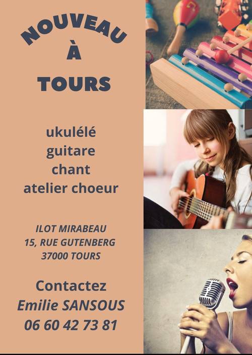 Propose cours de guitare, ukulélé et Chant
