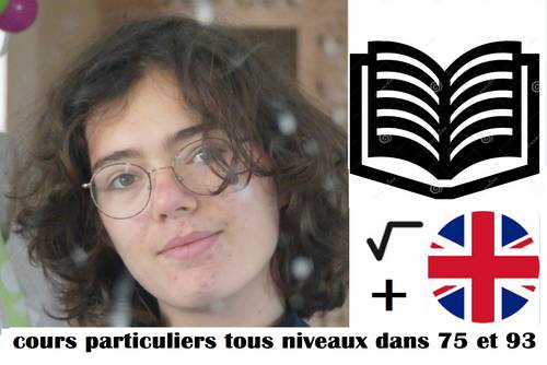 Propose cours particuliers français, anglais, math, SVT