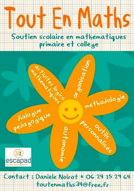Propose cours particuliers en mathématiques à domicile pour collège et lycée