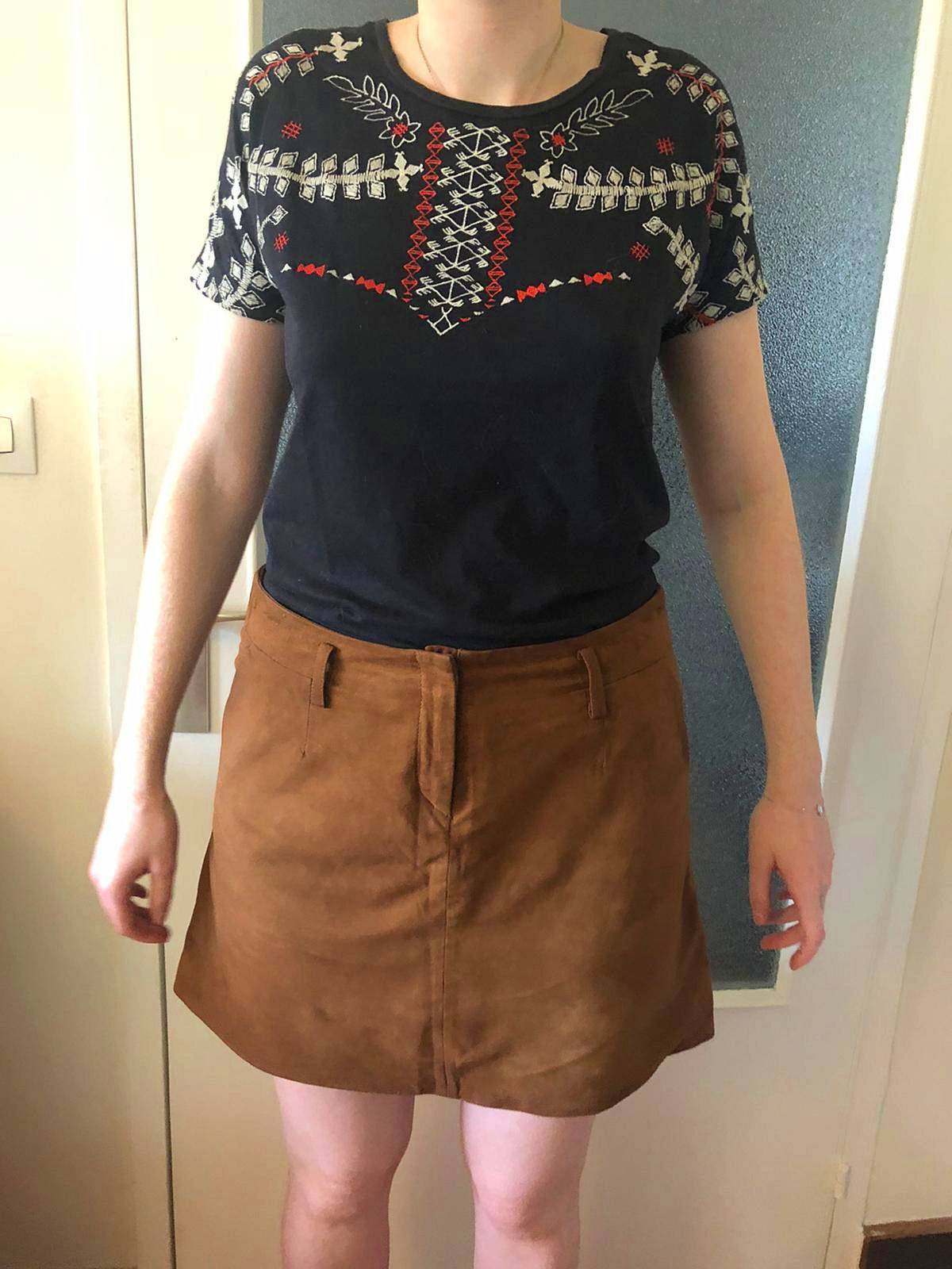 Jupe Courte En Cuir La Redoute – Taille 40 – Noir – Occasion Très Bon état