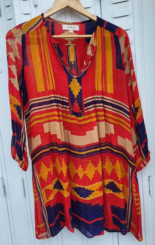 Robe courte ou tunique imprimé Derhy - Taille 36/38