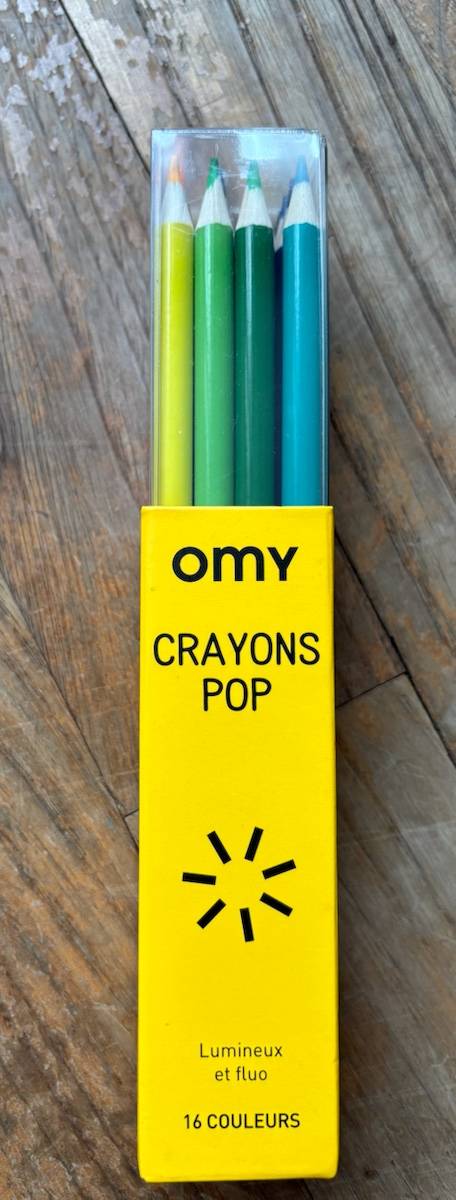 16 Crayons de couleur Oxybul Neufs,Fluo et Lumineux