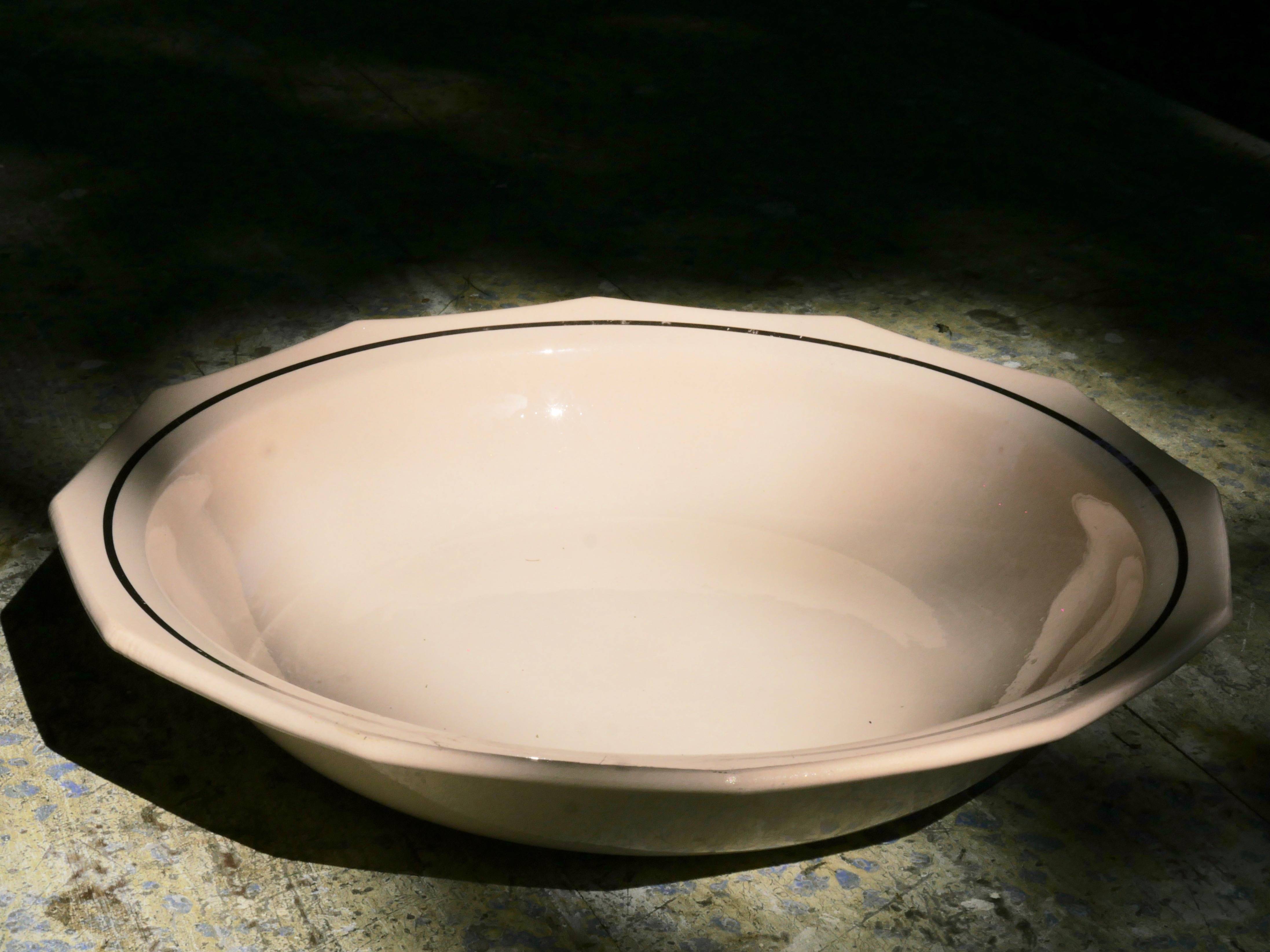 Plat creux porcelaine années 60