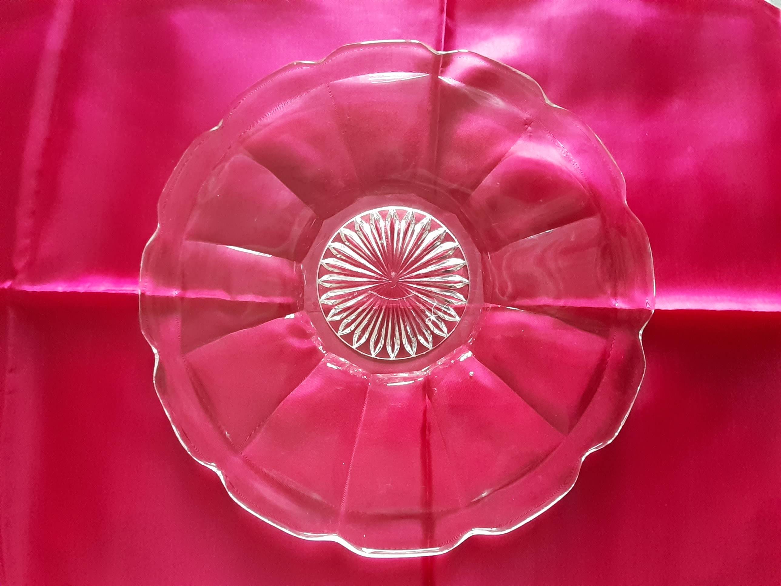 Assiette ronde en cristal