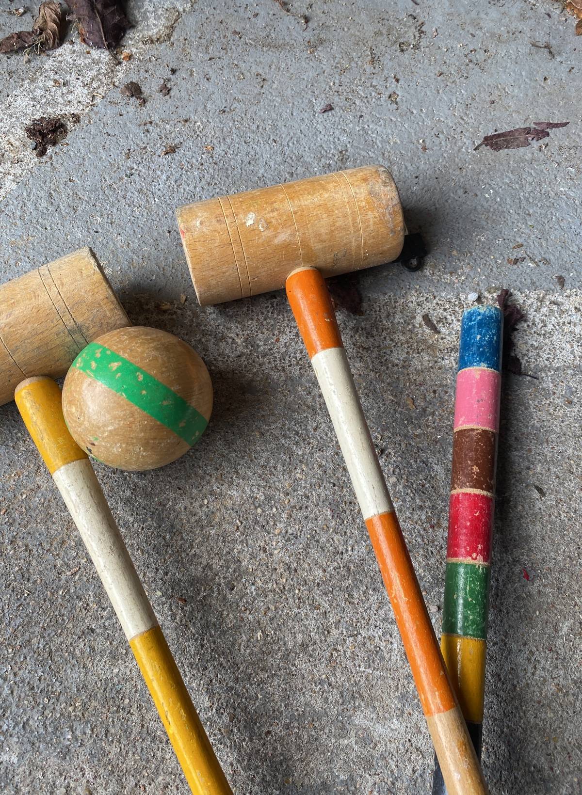 Vends jeu de croquet ancien en bois