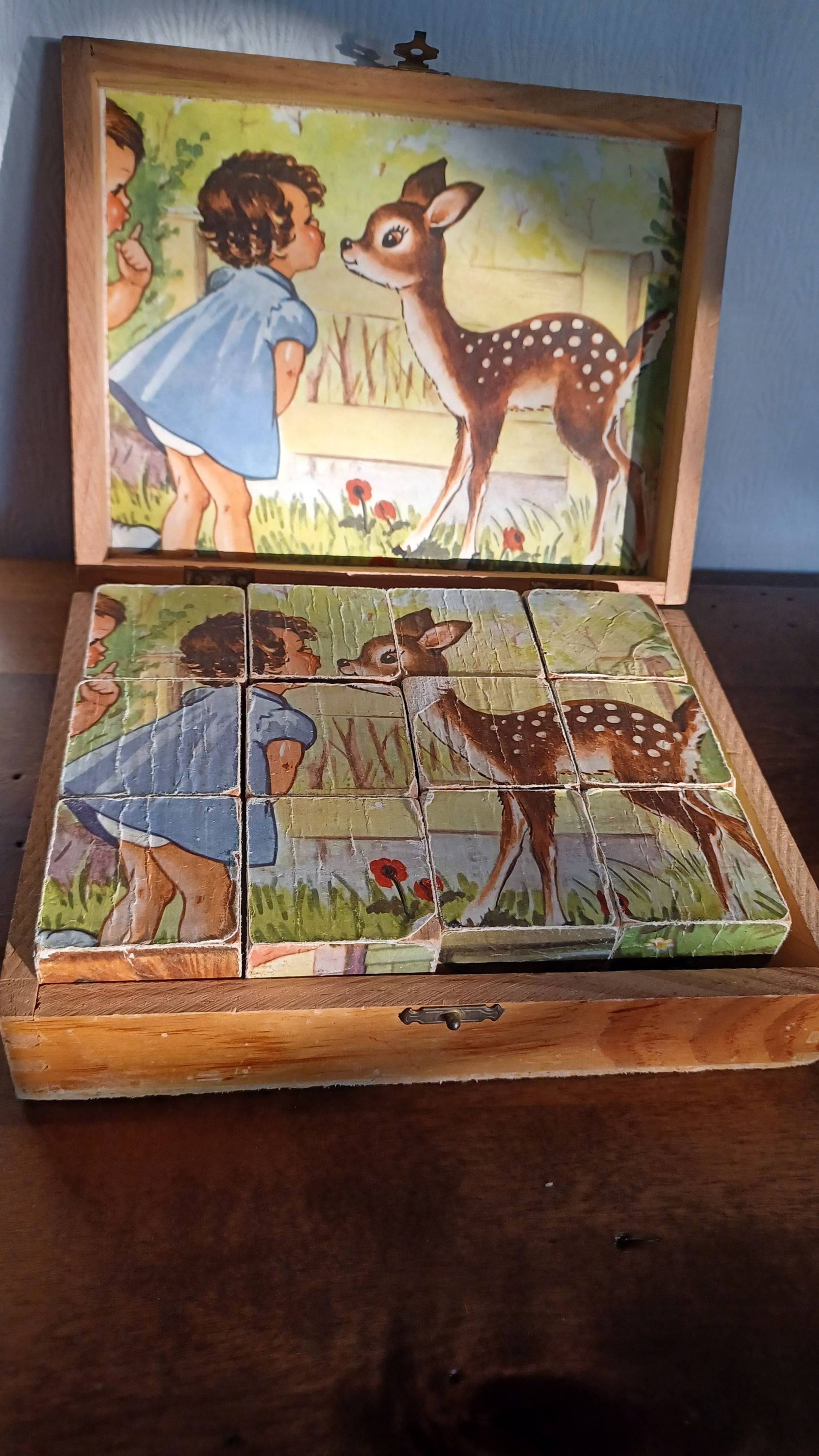 Cubes puzzle années 50