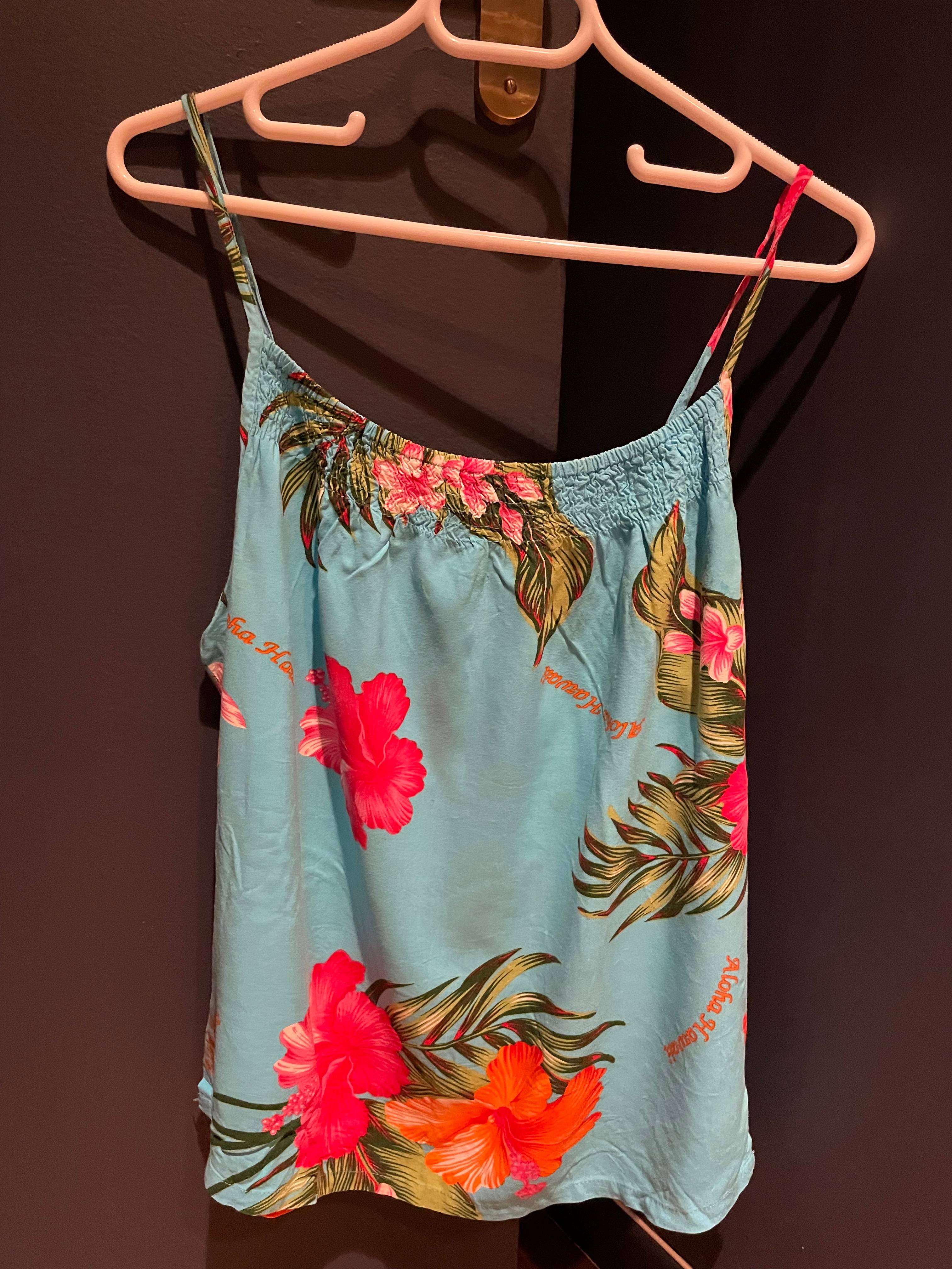 Débardeur Hawaii bleu - Taille XL