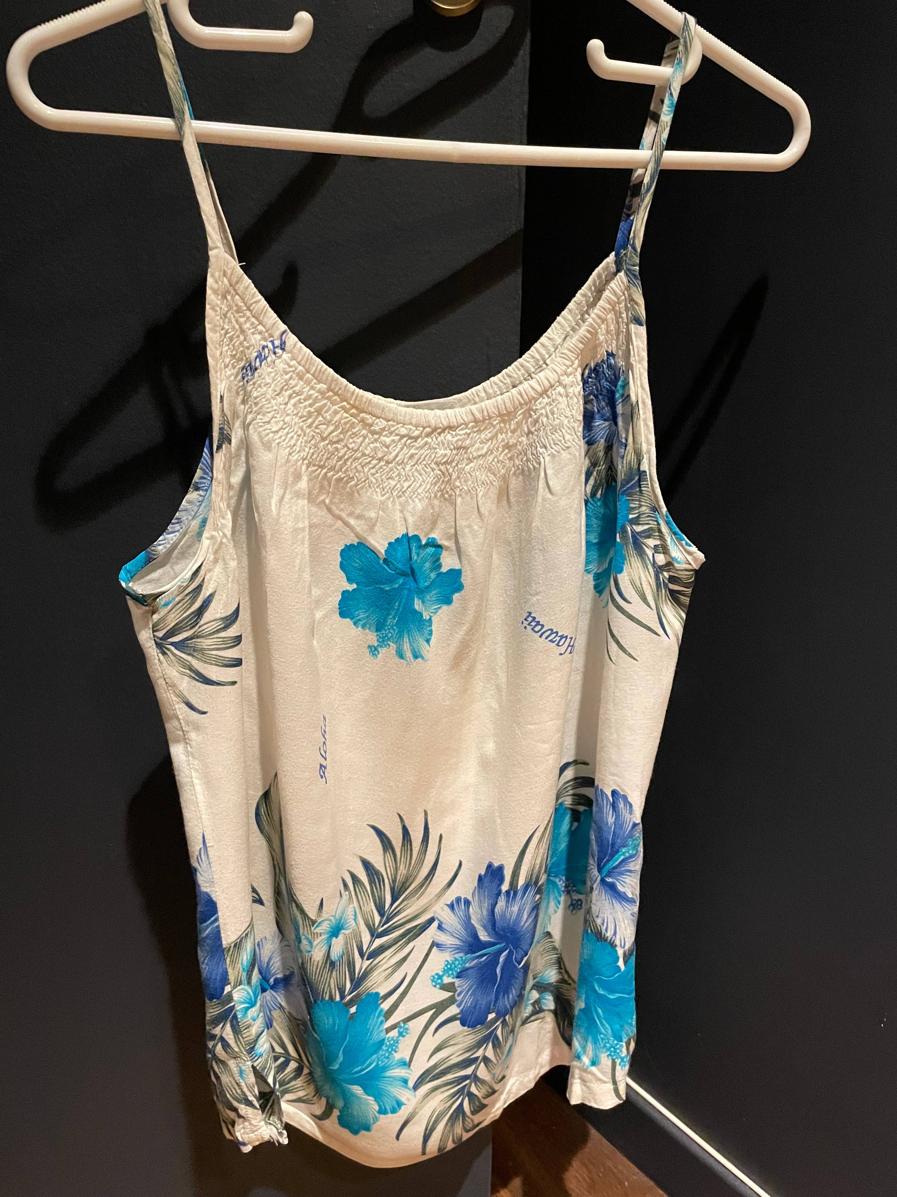 Débardeur Hawaï blanc - Taille XL
