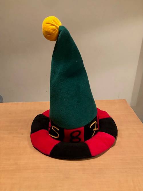 Déguisement enfant chapeau de fête modèle casino neuf en velours