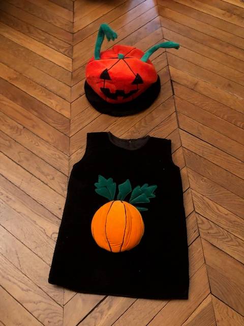 Déguisement enfant 4/6 ans Halloween "citrouille" neuf