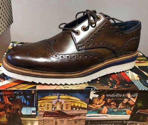 Derbies chaussures goodwin smoth en cuir newton marron taille 40/41