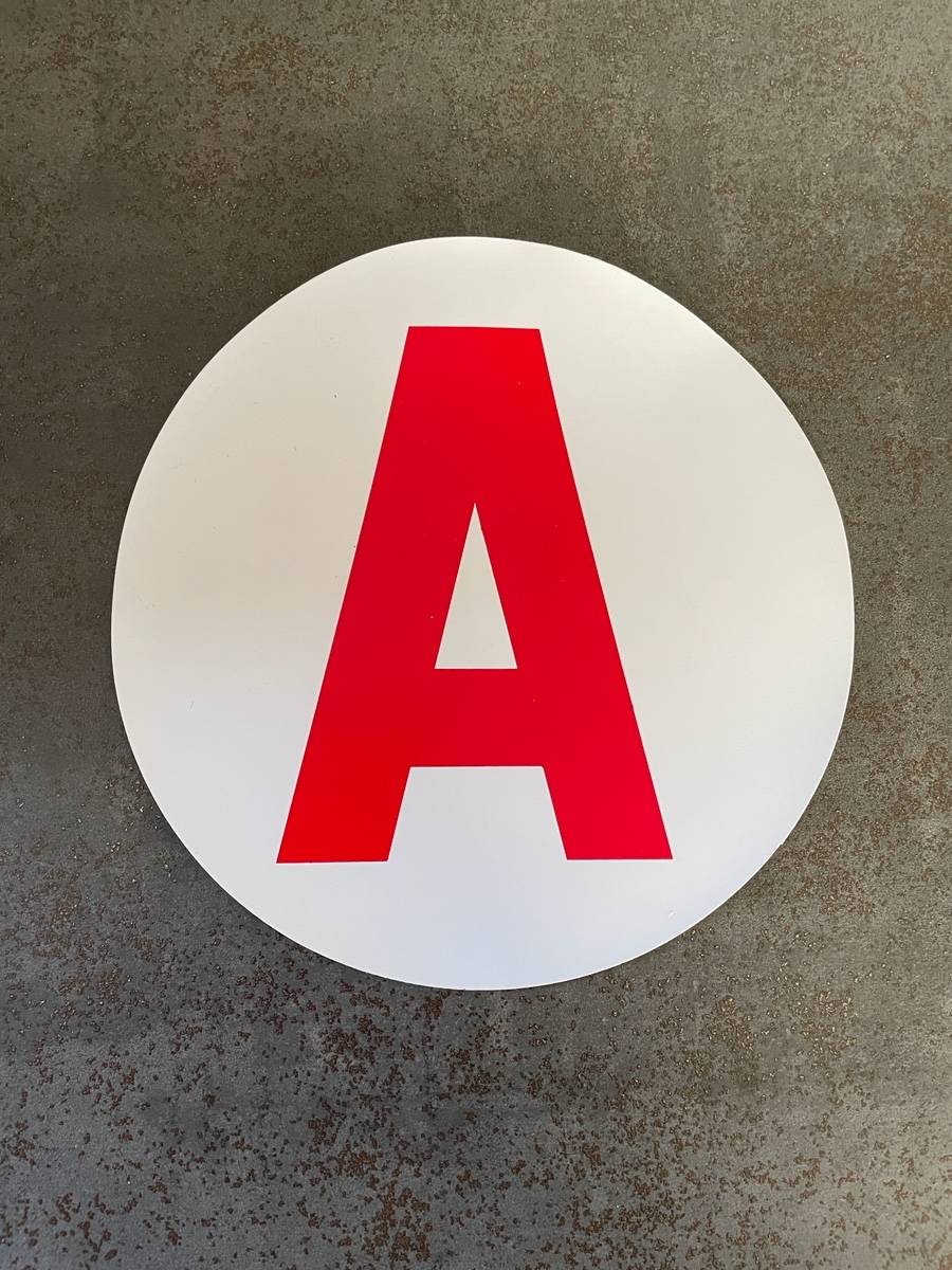 Plaque Magnétique A Pour Conducteur Débutant - Disque Apprenti Voiture B - 3