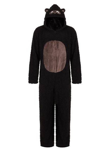 Donne combinaison/pyjama gorille noire - Taille XXL
