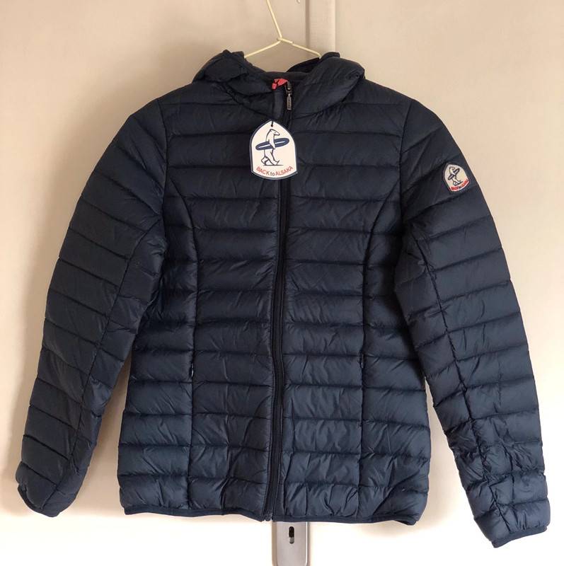 Doudoune Longue Parka Bleu Marine Royal Wear Taille S Neuve - Capuche à Fourrure