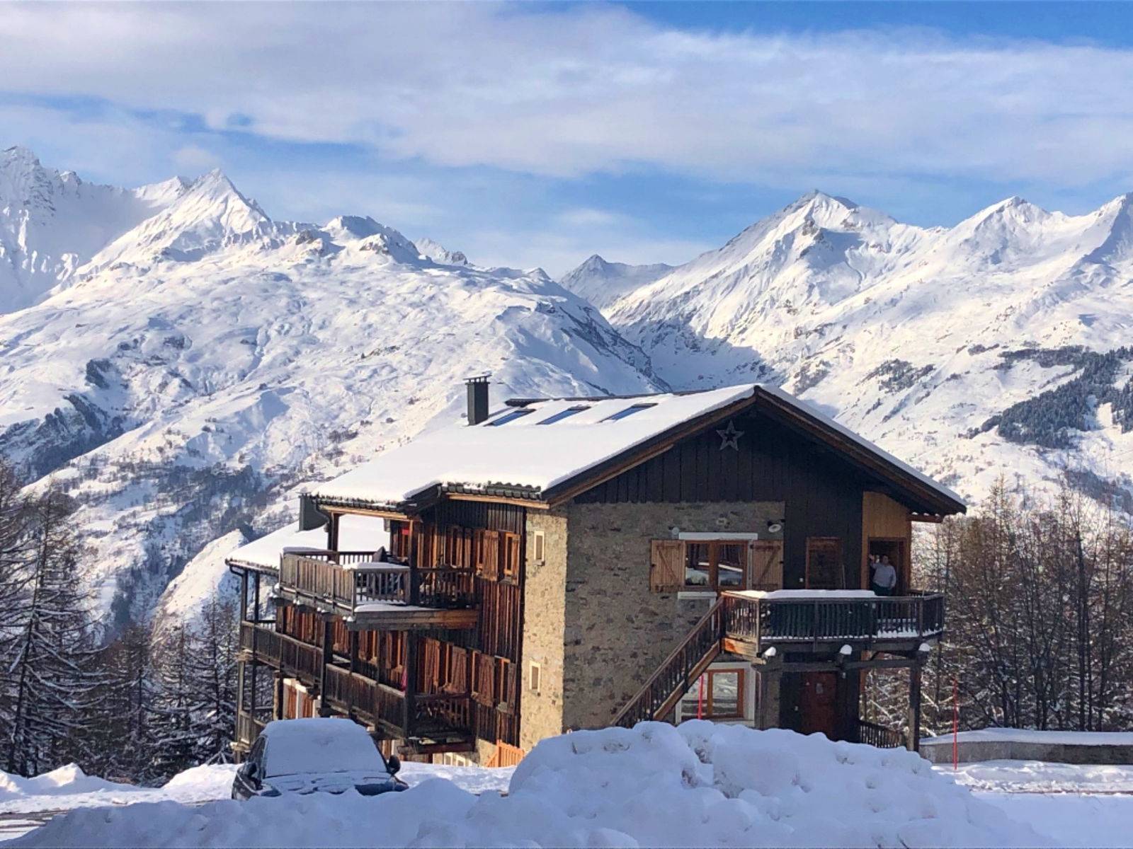 Loue appartement 101m² - 9 couchages - Paradiski - Grand confort - Arc 1600  (73) - Cheminée - 50m des pistes