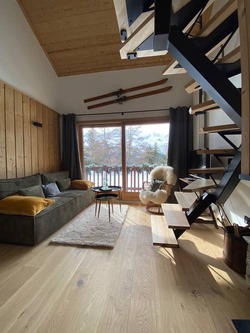 Loue appartement duplex refait à neuf à Méribel - 3 chambres, 6 couchages, ski aux pieds, lumineux, cheminée