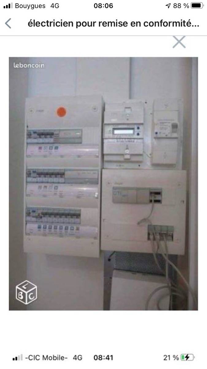 Électricien spécialiste remise aux normes / tableau électrique / réseau RJ45 disponible