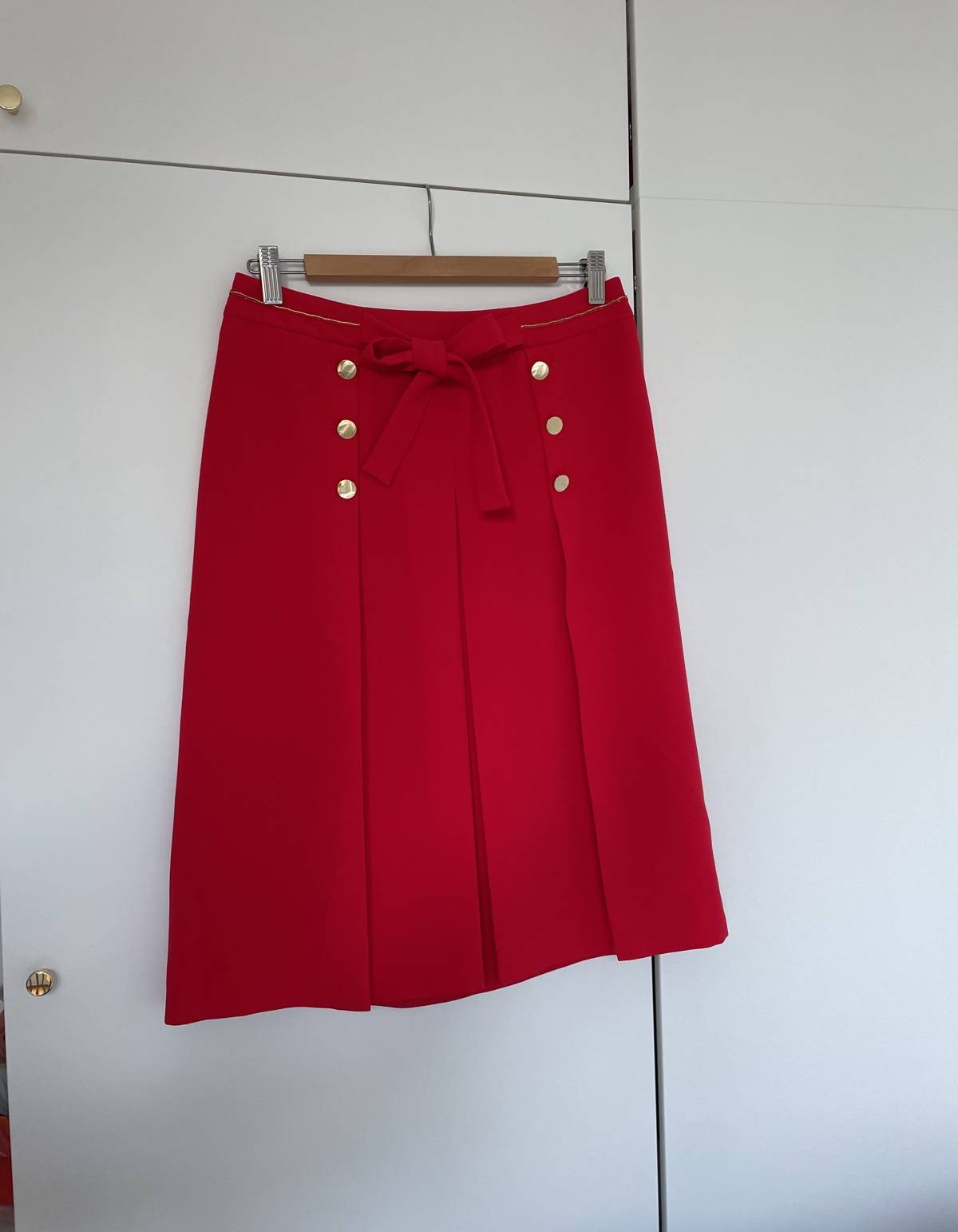 Vends jupe élégante rouge coquelicot - Taille M