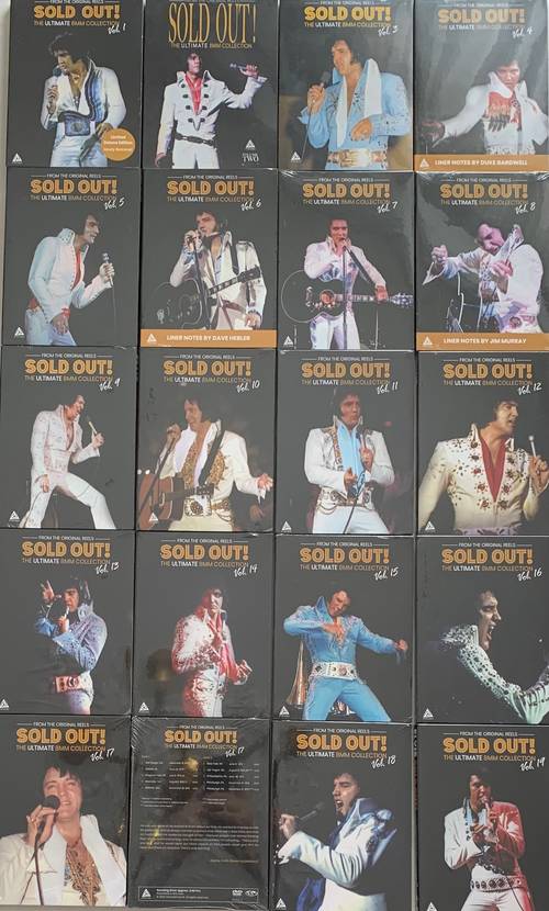 Elvis Presley Collection complète - 20 Deluxe Digipacks - 2 DVD Live 1969 à 1977 Neufs