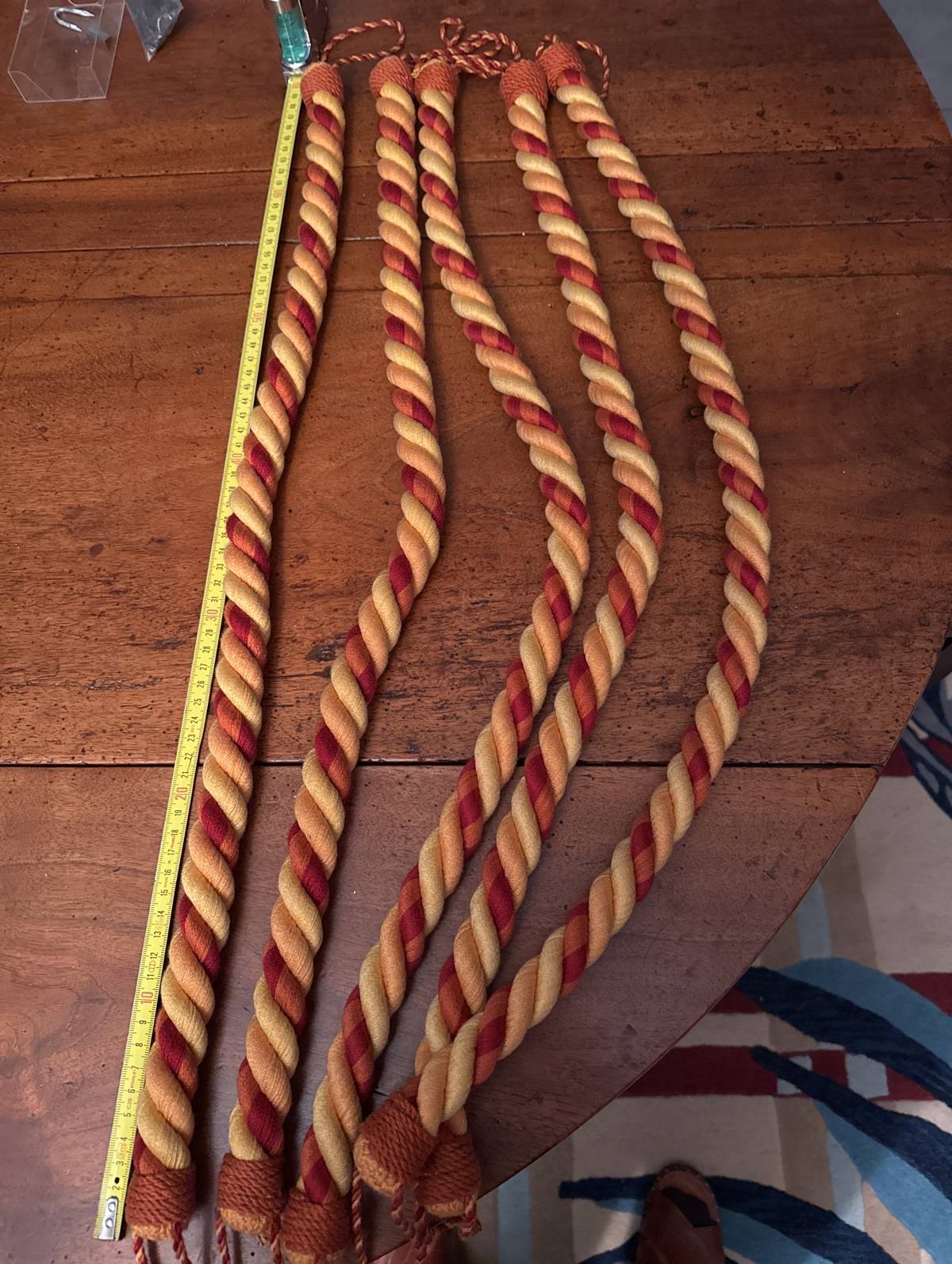Vends 6 embrasses tricolores 70 cm Madura