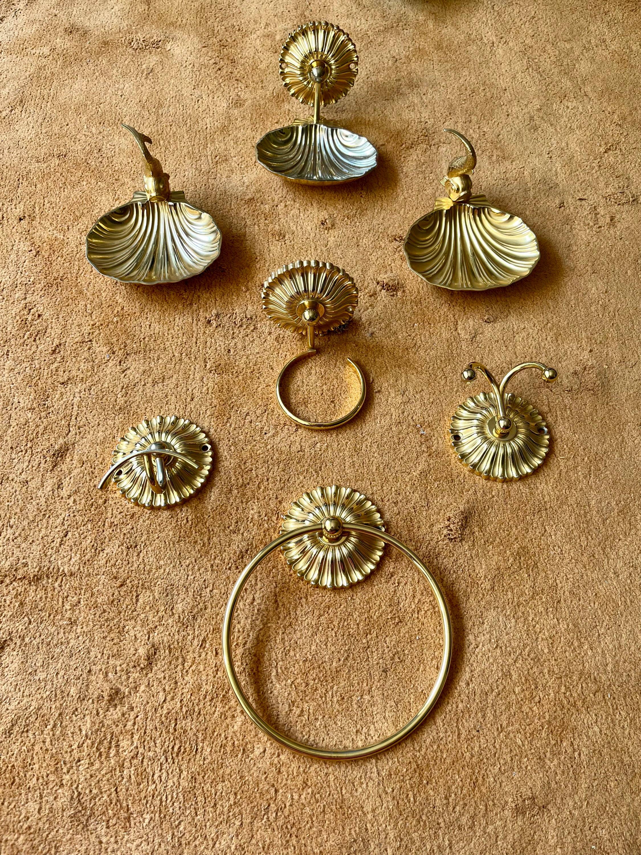 Ensemble salle de bain - Patères/porte-savon/porte-serviette