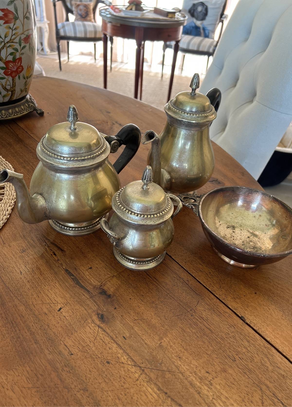Vends ensemble théière cafetière sucrier