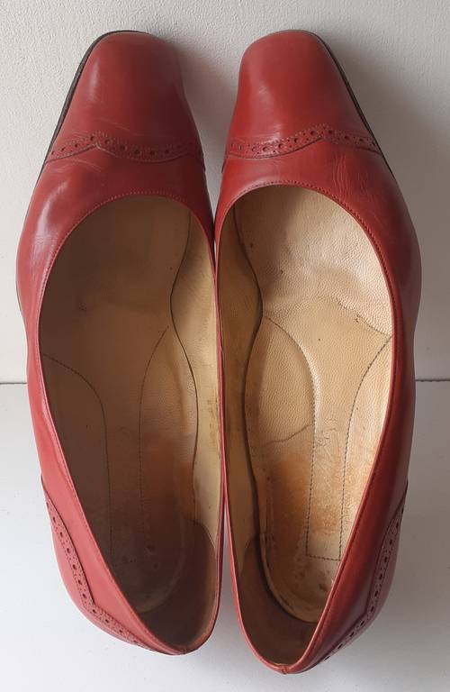 Escarpins en cuir rouge - Pointure 37
