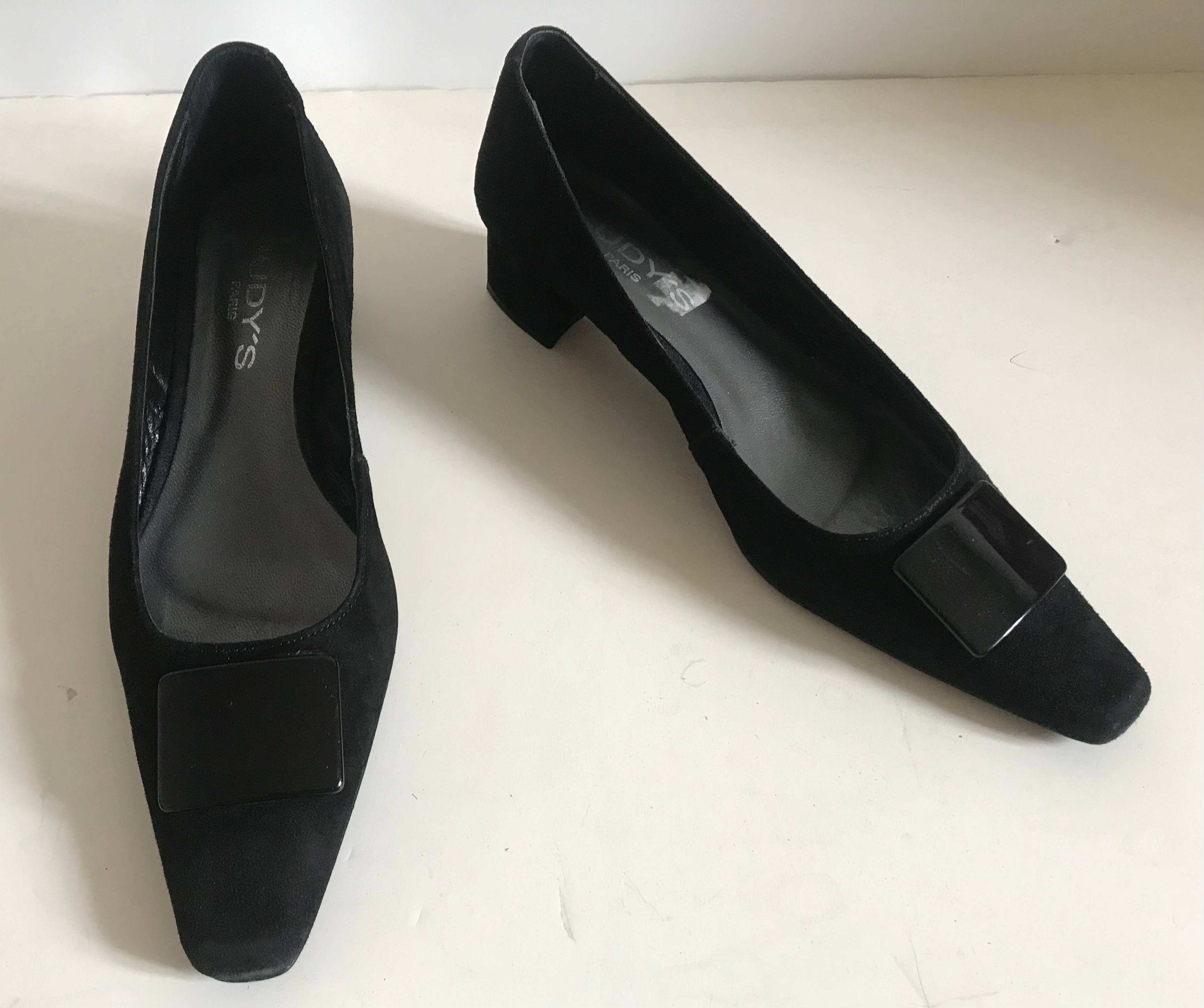 Escarpins Rudy’s 38, velours noir, neufs