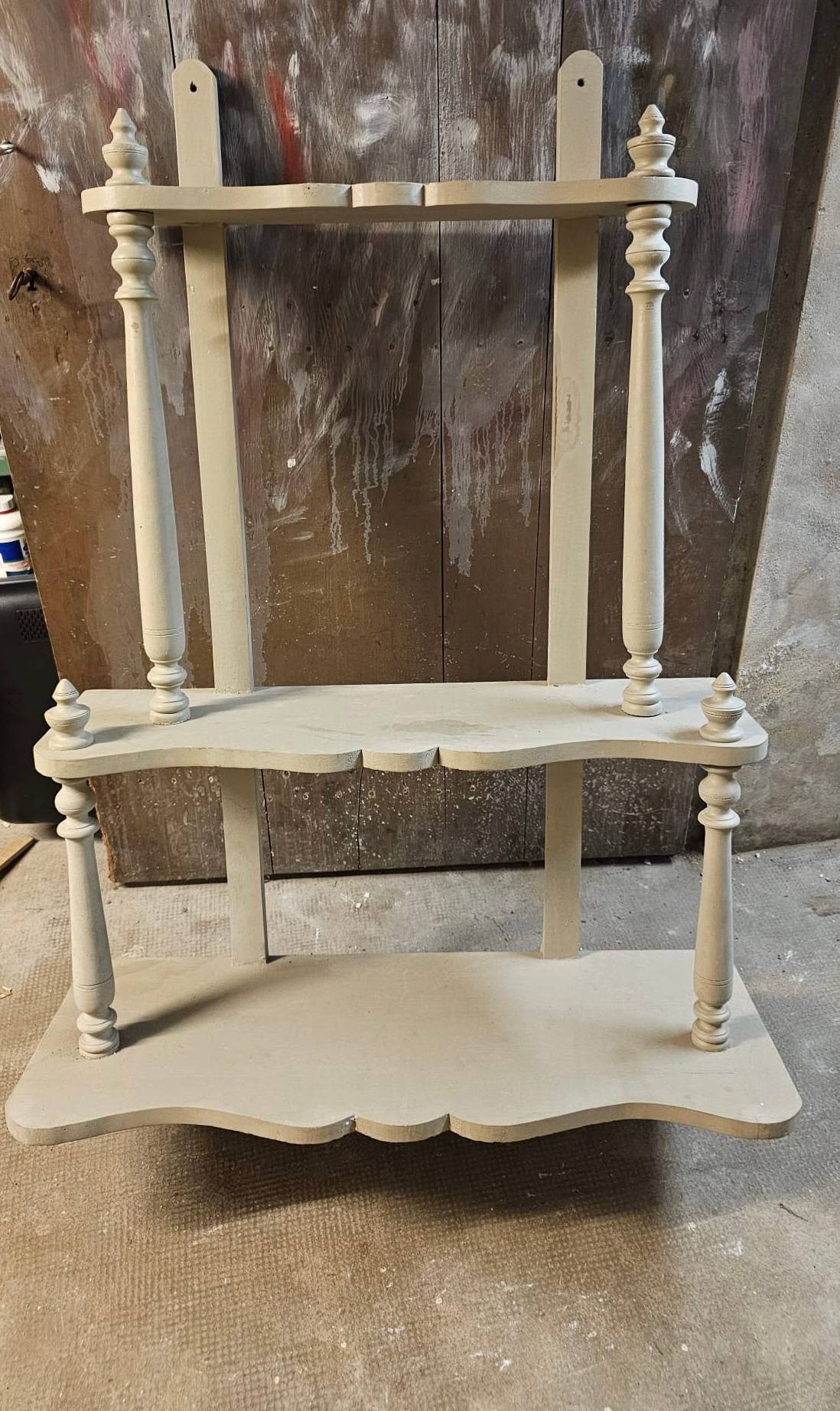 Vends étagère Pomax grise en bois, livraison possible