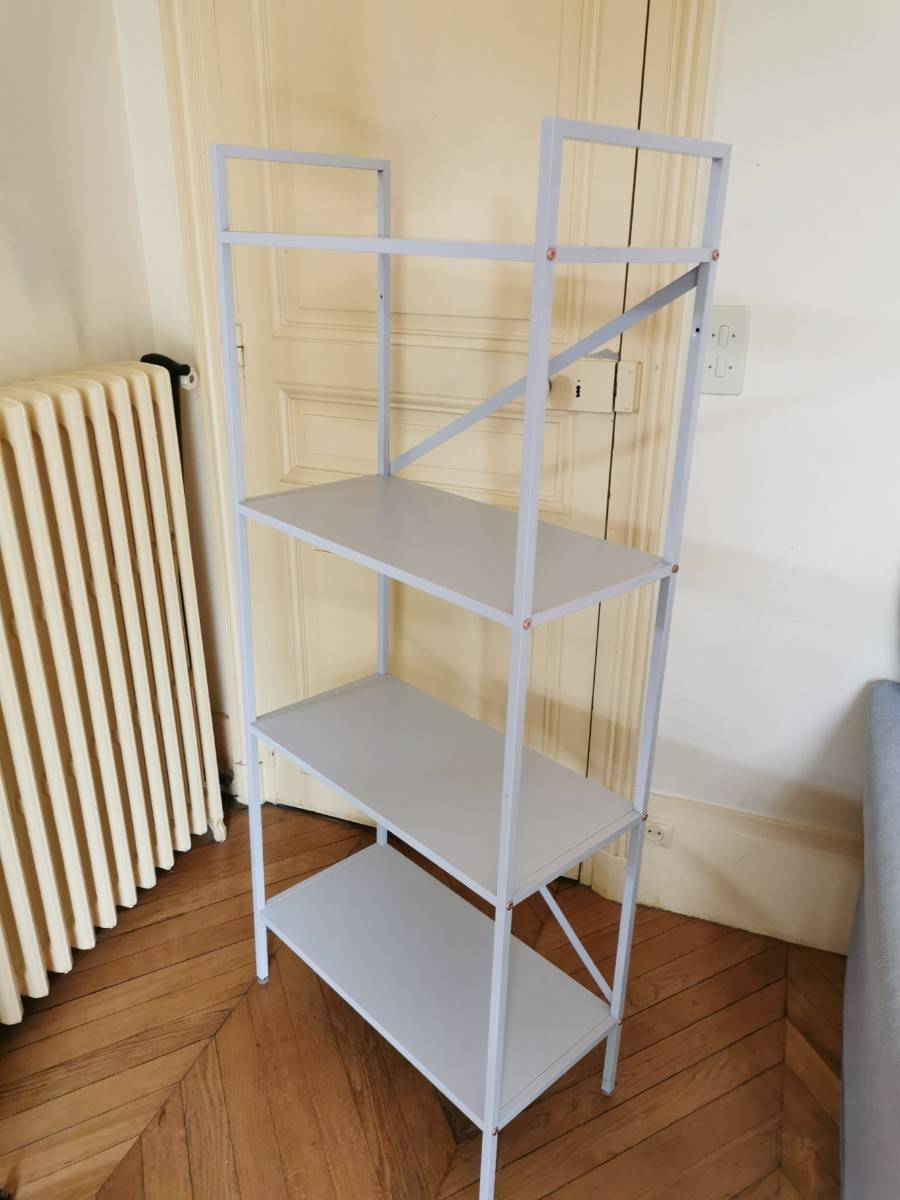Étagère Métal Linea Garden Friend - 147x75x30cm - Gris Métallisé - Charge 45kg/Étagère - Montage Kit