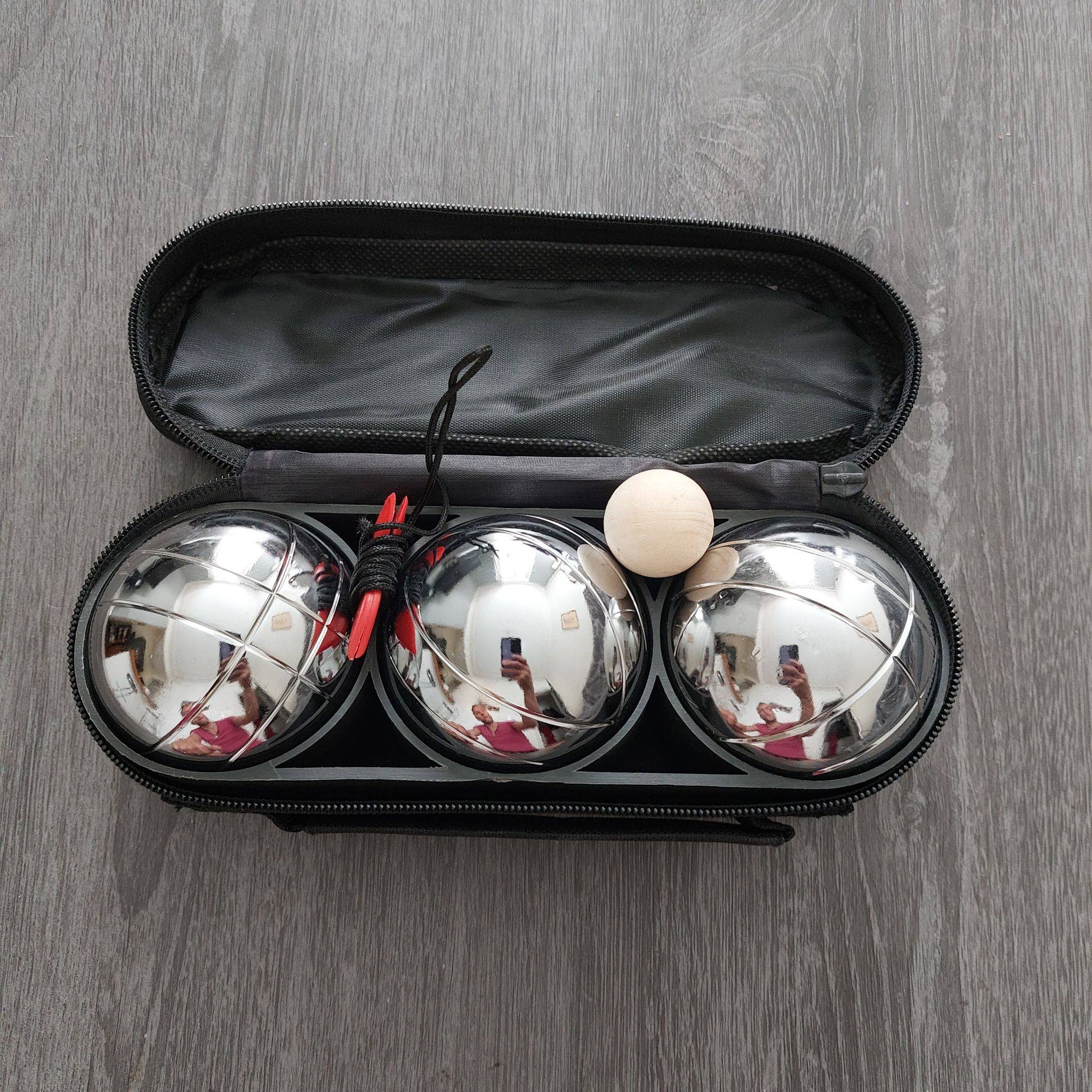 Etuis 3 Boules pétanque avec hausse de transport