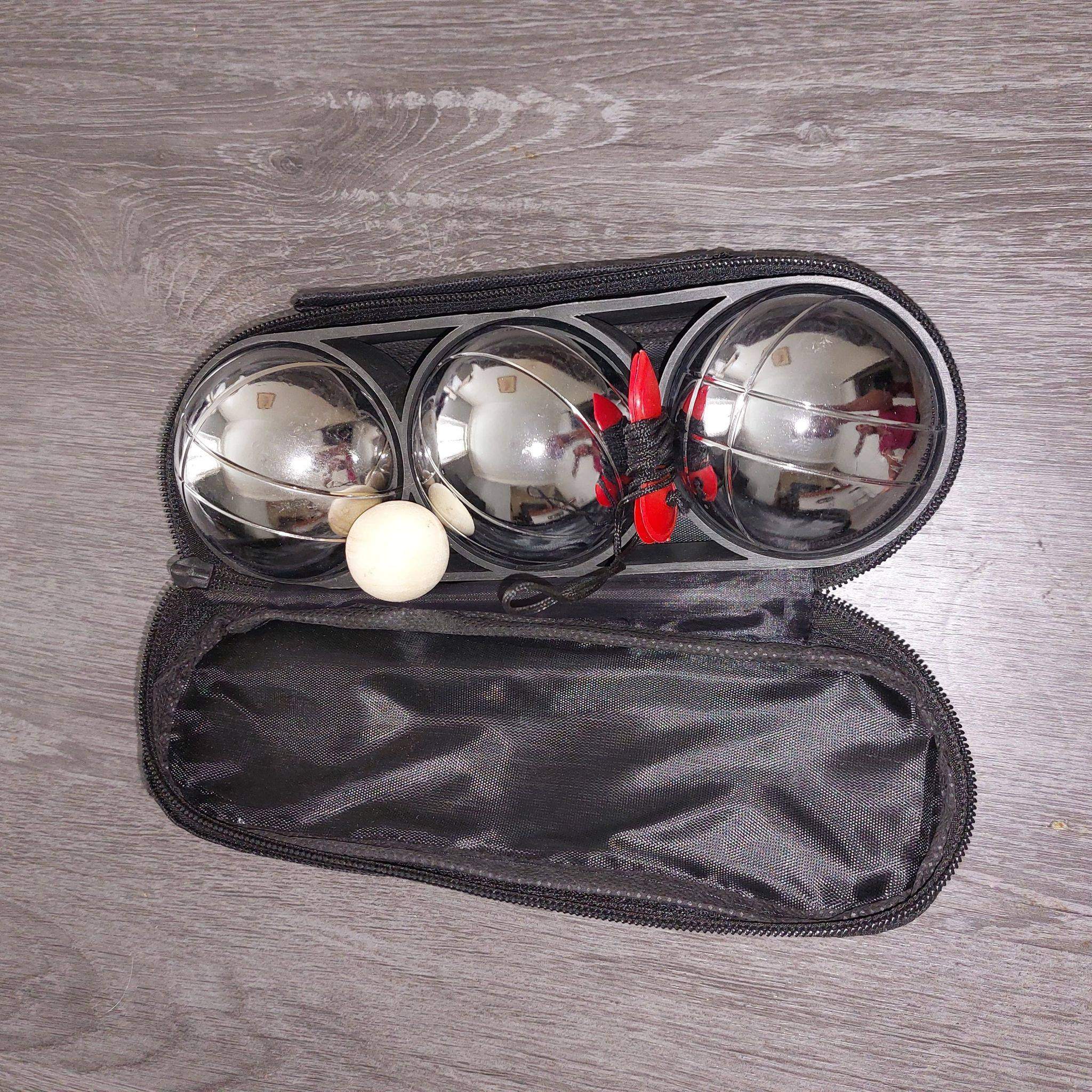 Etuis 3 Boules pétanque avec hausse de transport
