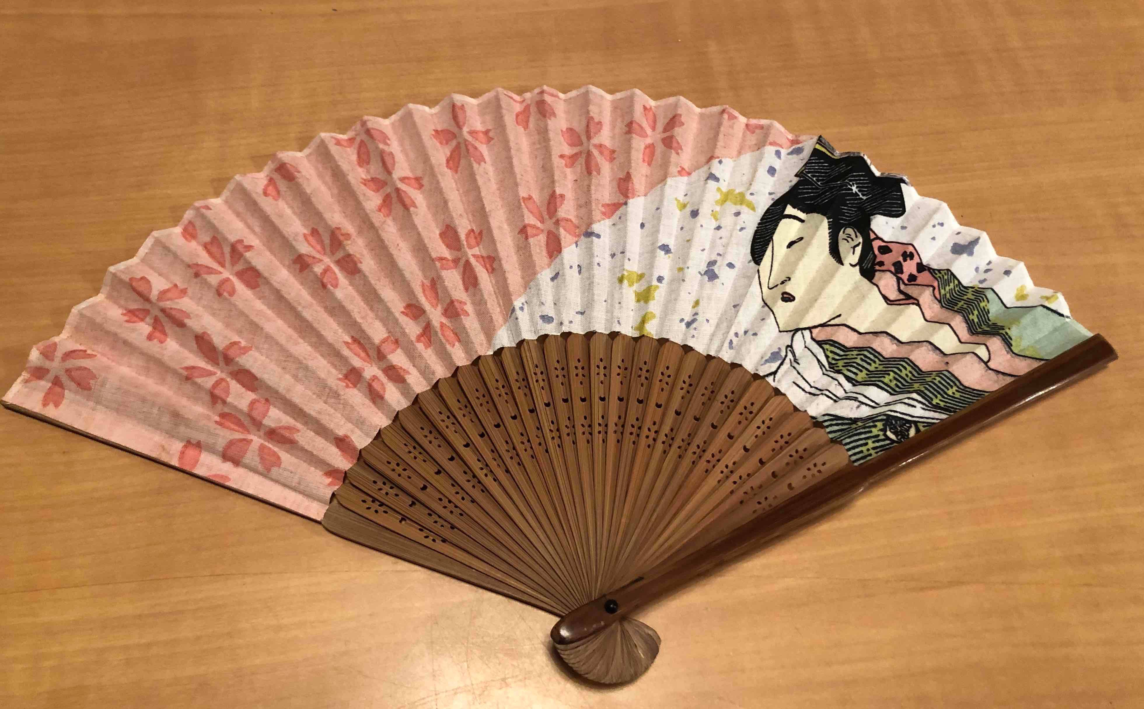 Éventail japonais authentique neuf