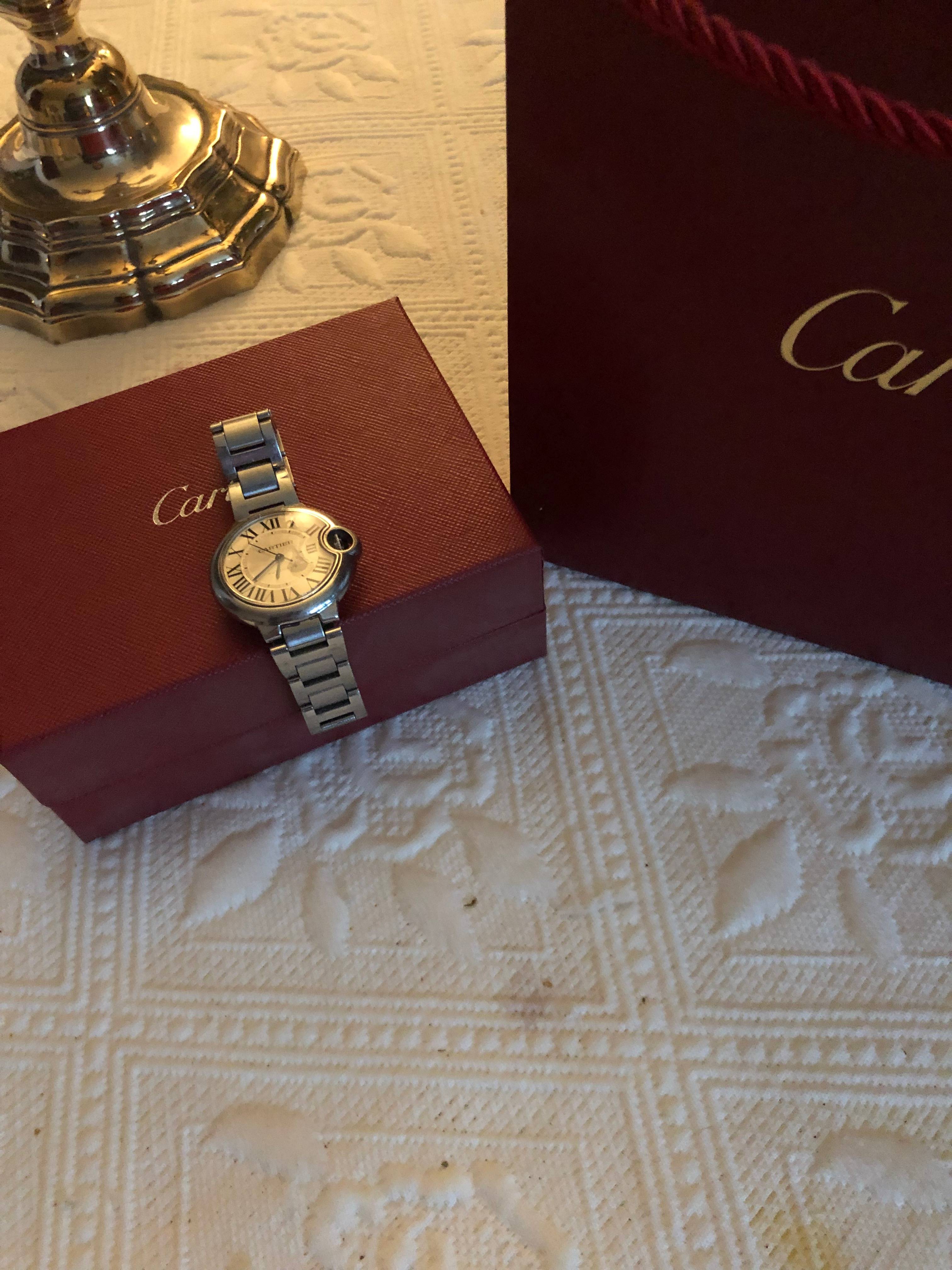 Exceptionnelle Montre Cartier "Ballon Bleu" dia 40 mm - Automatic, merveilleux état