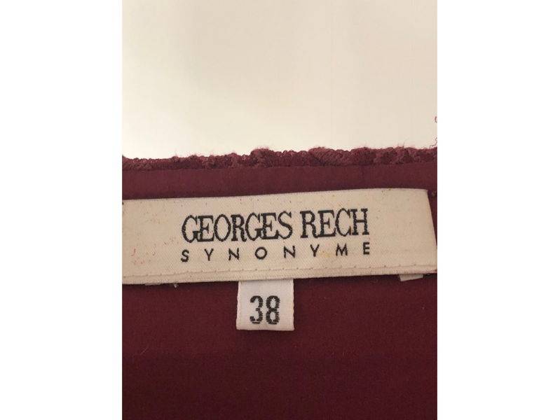 Vends top Georges RECH Bordeaux 100% Soie - Taille 38 - Porté une fois