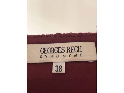 Vends top Georges RECH Bordeaux 100% Soie - Taille 38 - Porté une fois