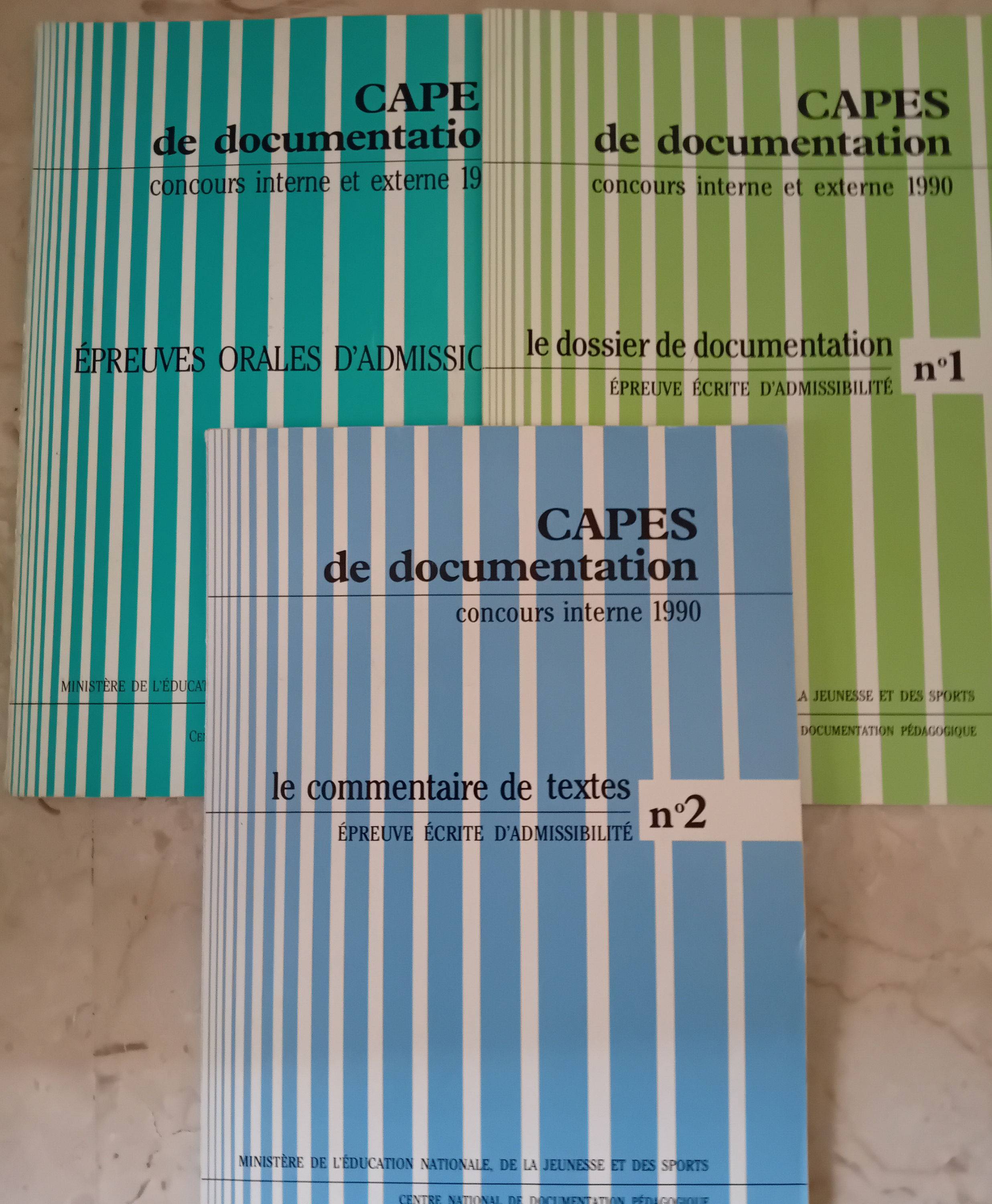 Fascicules concours documentaliste