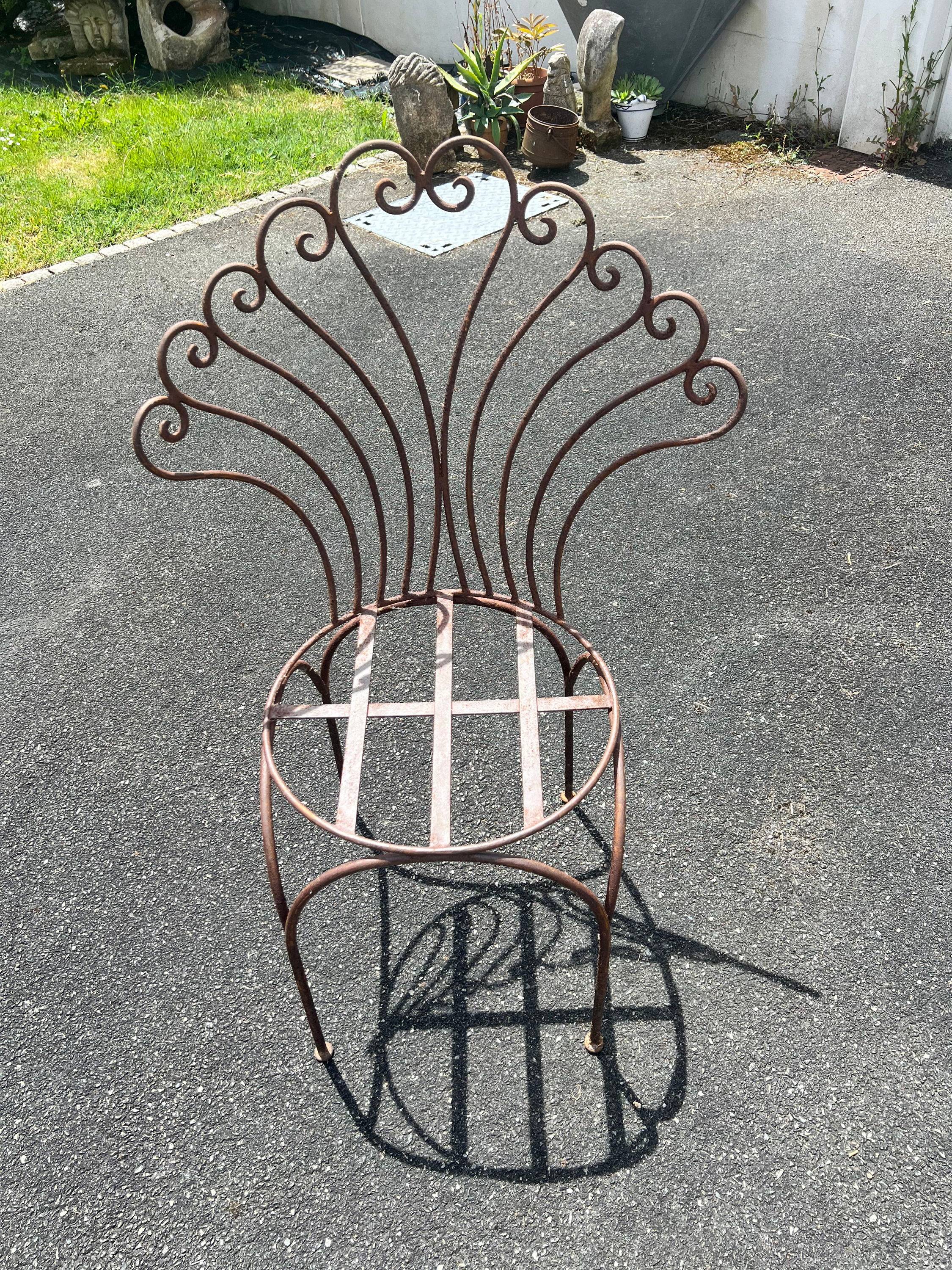 Vends chaise en fer forgé