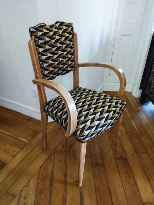 Fauteuil bridge années 30/40 relooké